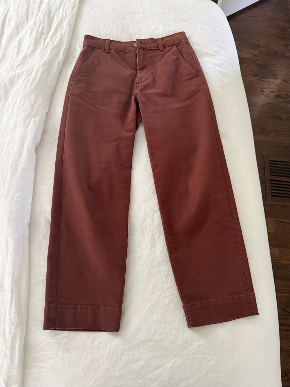 Everlane brown straight leg pants size 0